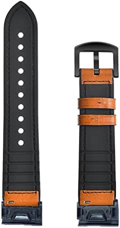 Bneguv 22 26mm Sport Watch Band Strap para Garmin Fenix ​​6 6s 6x Pro 5x 5 mais 3HR 935 S60 D2 Enduro Remessão de couro
