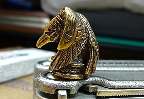 Paracord Bead Odin's Raven - Paracord cordão de faca de bronze