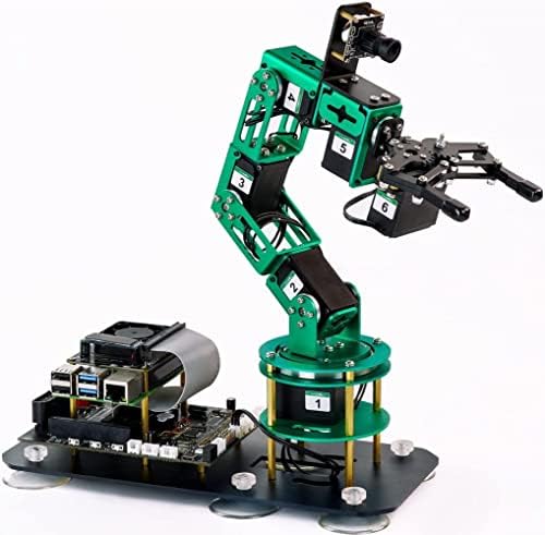 Cbhioarpd yahboom robótico robótico kit de robô de robô robótico Ai edifício com câmera de 6-DoF Robot eletrônico de