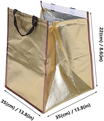 Bolsas de entrega de alimentos isoladas de mercearia bolsa de bolsa de papel alumínio bolsa dobrável contêiner de armazenamento