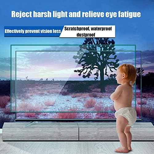 Protetor de tela leve anti-azul para TV de 32 a 75 polegadas, filtro de filme de protetor de exibição LCD anti-brilho,