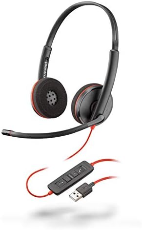 PLANTRONICS - Blackwire 3220 - fone de ouvido duplo com fio com microfone de boom - USB -A para se conectar ao seu PC e/ou Mac