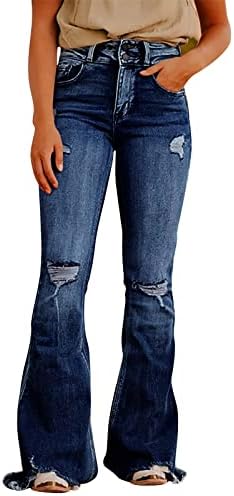 Jean Leggings com bolsos jeans arburados de jeans e calças lavadas de jeans e calças