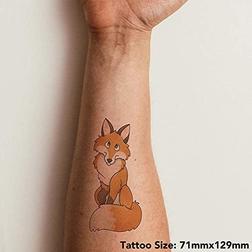 Azeeda 4 X 'Fox' Tatuagens temporárias