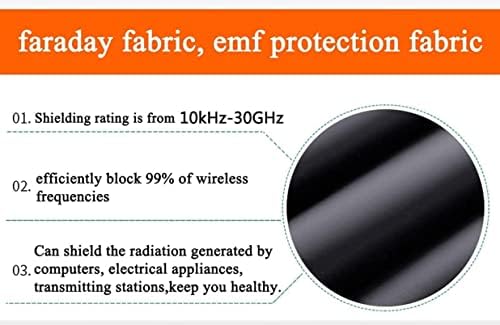 Tecido anti-radiação de blindagem EMF para torres de células Wi-Fi Smartphone Signal Bloqueio, Blue-Too-TH Block WiFi RF