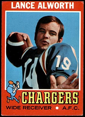 1971 Topps # 10 Lance Alworth San Diego Chargers VG/Ex Chargers