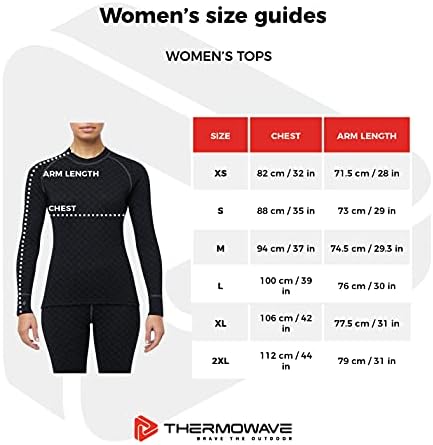 Thermowave Merino camisa térmica quente para mulheres Merino Wool Crew Neck - Thermo Shirts