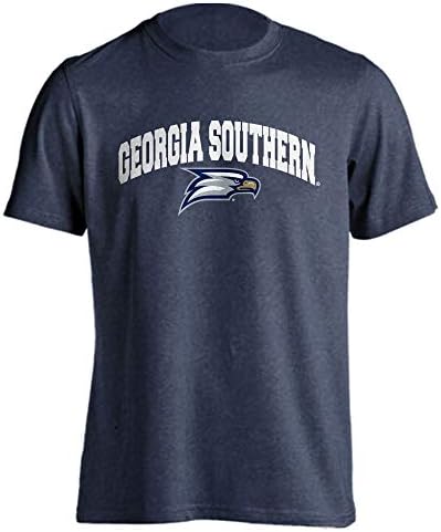 Georgia Southern Eagles Classic Arch Mascot Camiseta Básica de Manga Curta Básica