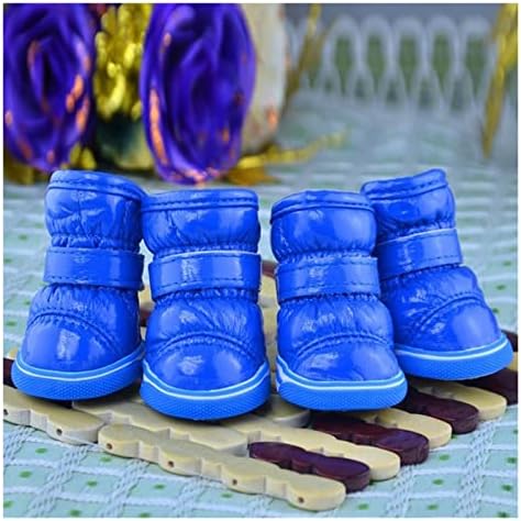 Lepsjgc 4pcs/set getes de pavo de estimação BOTAS DE NEW DE SNOW SLIP SLIP SAPATOS ACESSÓRIOS DE ACESSOSOS DE ANES