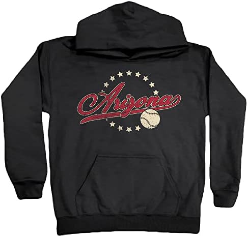 Arizona Vintage Baseball Kid's Fan Hoodie Sweatshirt