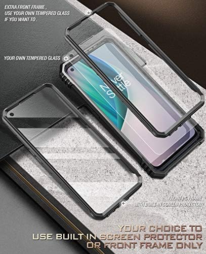 Caso da série Poetic Revolution para o OnePlus Nord N10 5G, cobertura protetora à prova de choque dupla de corpo inteiro, protetor