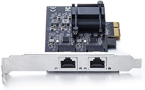 Adaptador de rede Express PCI Express 2.5GBASE-T, com o controlador Realtek RTL8125BG, porta Dual RJ-45, PCIE 2.1 x1, Suporte Windows/Windows Server/Ubuntu/CentOS/Debian/Linux/VMware