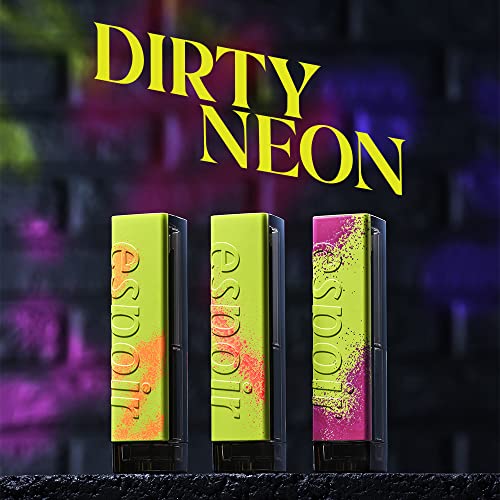 Espoir Dirty Neon Vegan Shine Lipstick 6 Tangy | Néon de brilho vestível com bastão de lábios de cor ácido brilhante |
