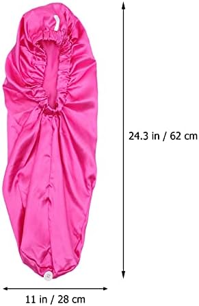 Fomiyes 2pcs práticos elegantes Bath Bath Sleep Braids Cubra Purple Grandes meninas cetim Catinho de senhora para dreadlock Botão