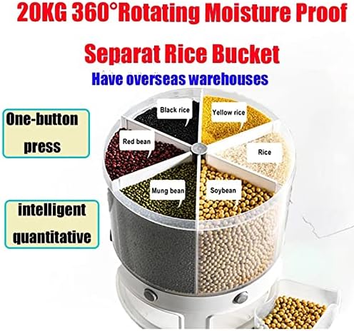 Shevan Kitchen Food Storage Storage Rotcing latas para umidade à prova de insetos Box organizador de grãos Separat Rice Bucket