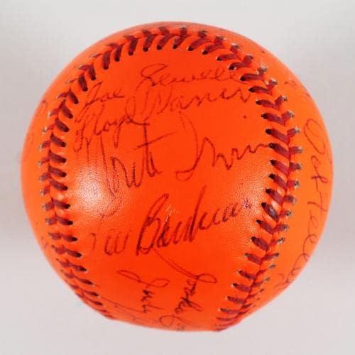 1983 All -Star Game Hof'er assinou o experimento de Baseball Finley Ernie Banks, Warren Spahn etc. - COA PSA/DNA -