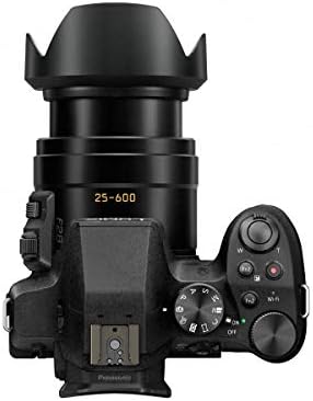Câmera digital Panasonic Lumix DMC-FZ300, 12,1 megapixels, sensor de 1/2,3 polegadas, vídeo em 4K, pacote de lentes de zoom 24x
