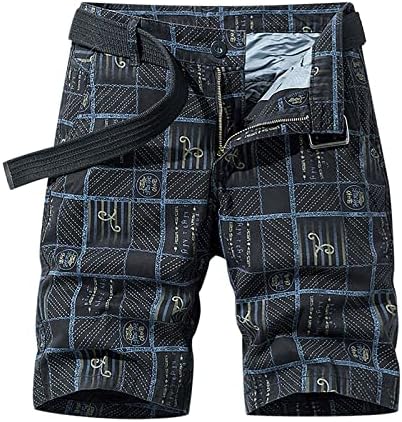 Shorts masculinos Multi Pocket Camar Classic Relaxed Fit Cargo calça curta Sobra de pesca Caminhada de algodão ao ar livre calças curtas