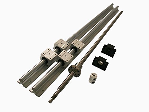 Joomen CNC SBR20 Rail Rail RM1605 Kit de movimento linear de 915 mm