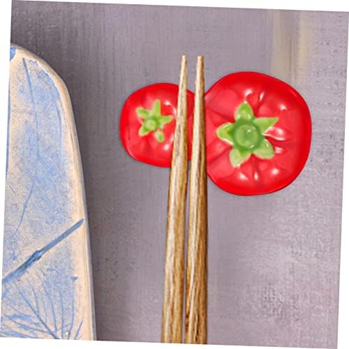 Zerodeko 30 PCs Posicultores de tomate titular mesa de jantar decoração decoração chinesa decoração japonesa colher e pauzinho descanso pauzinhos descanso mesa de jantar talhery descanso garfo de palha