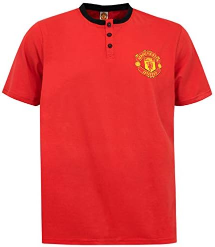Premier League Mens Manchester United Pajamas Red Size Small