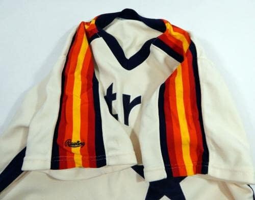 1987 Houston Astros Jim Deshaiies 43 Jersey de creme usada 44 DP35468 - Jerseys de MLB usada para jogo MLB