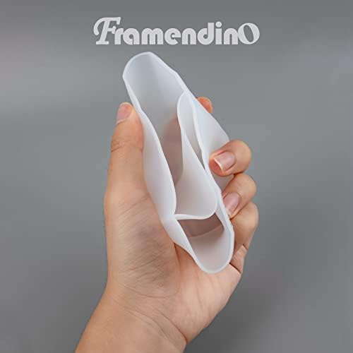Framendino, 4 Pack Silicone Split Cups para tinta derramando a arte reutilizável Arte Fluid Split Cup Silicone Split