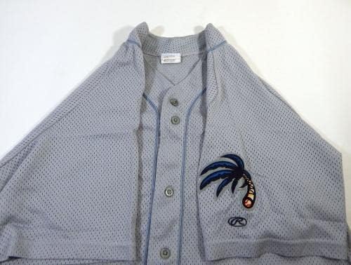 Clearwater Threshers #57 Game usou Grey Jersey 52 DP13498 - Jerseys de MLB usados ​​no jogo