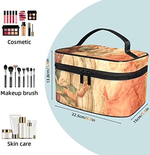Saco de higiene pessoal pendurado de viagem, organizador de maquiagem portátil, suporte de cosméticos para pincéis