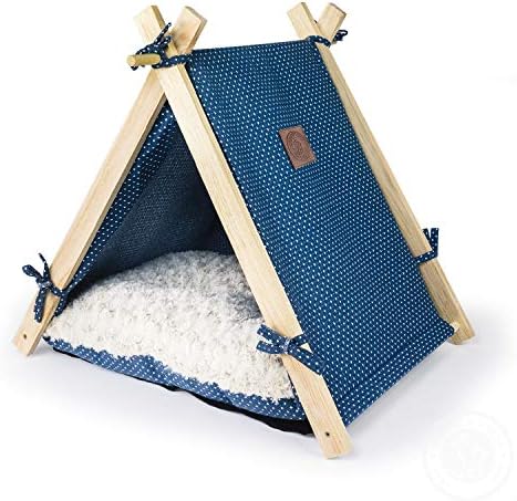 Pickle & Polly - Cama de cachorro pequena a média para cães e gatos - elegante, macia e aconchegante casa de cachorro