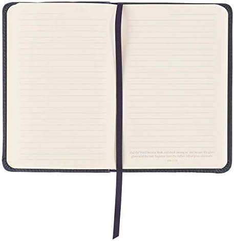 Esperança e um futuro-Jeremias 29:11 Bíblia Verso Marinha Full Grein Leather Journal Handy Size Notebook W/Ribbon Marker 240 Páginas