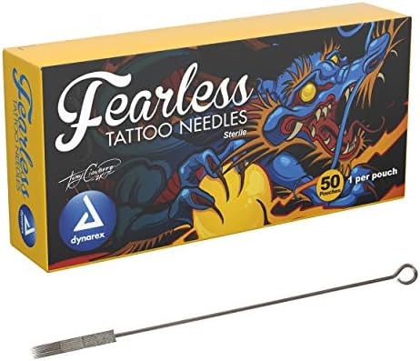 Dynarex Fearless Tattoo Aitles No.10 Magnum curvo, 1007m1c, 50 contagem