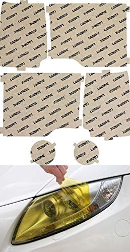 Tampas de farol amarelo de ajuste personalizado lamin-x para Range Rover