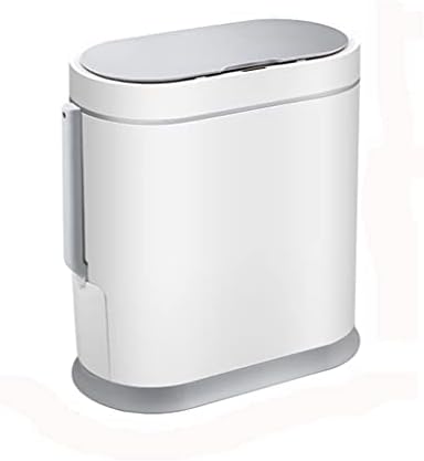Zyswp 8l Smart Lixo pode indução doméstica Tampa de vaso sanitário à prova d'água Brush de papel integrado de papel de lixo de