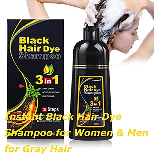 2023 Shampoo de tinta de cabelo 3 em 1 shampoo de cabelo ingredientes de cabelos instantâneos para mulheres para mulheres