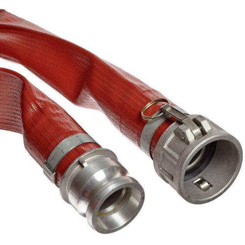 UNISOURCE 250 Red PVC descarrega montagem da mangueira, conexão de kamlock c/e de 1-1/2 , pressão máxima de 150 psi, comprimento de