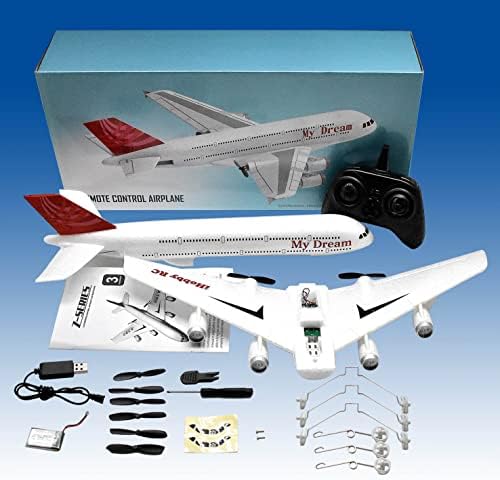 Avião de controle remoto de Tecnousa | RC Plane 3 canal Bateria alimentada pronta para voar para adultos ou crianças, fácil