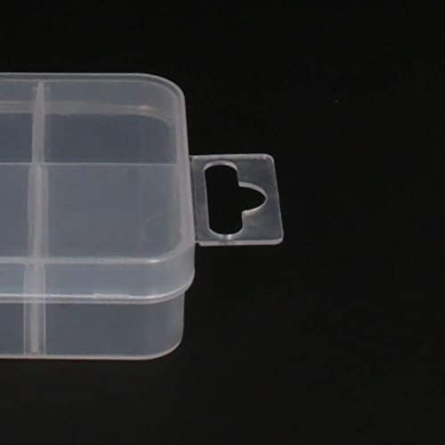 Caixa de organizador de cordas plásticas de JutaGoss com divisores, 5.12x2.76x0,87 polegadas, 10 Compartimento Small Storage Storma