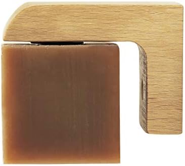 Professor Fuzzworthy Wood Air Dry Magnetic Soap Storage In -Sher Storage para sabonetes e barras de shampoo de barba - Não há mais sabonetes ema