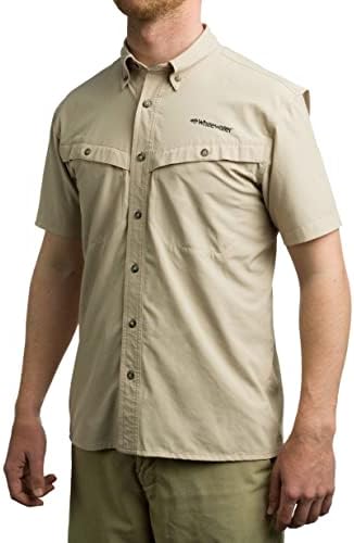 Whitewater Lightweight Wicking Wicking Short Sleeve Fishing Shirt With UPF 50