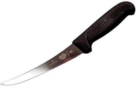 Victorinox Fibrox Pro 10 polegadas Curved Breaking Knife & Fibrox Pro 6 polegadas Curvido Faca com Blade Semi-Stiff, Black
