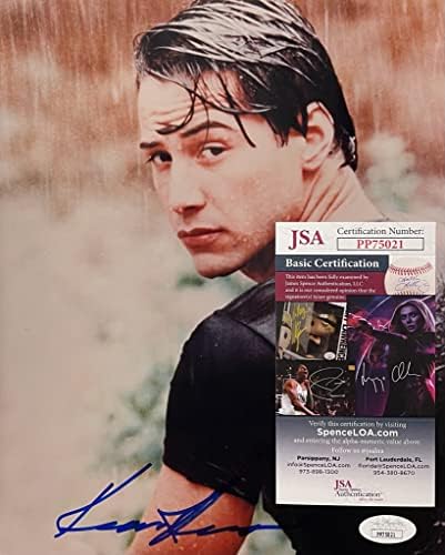 Keanu Reeves Autograph assinado 8 x 10 Foto de quebra de ponto Johnny Utah emoldurado JSA Certificado PP75021