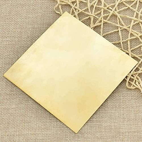 Matérias -primas de folha de percisão de placa de latão Zhengyyuu, matérias -primas, 2x100x100mm, 1. 2x200x200mm placa de cobre de placa de bronze placa