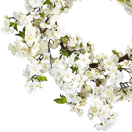 Quase natural de 4218 24 de flor de cerejeira White