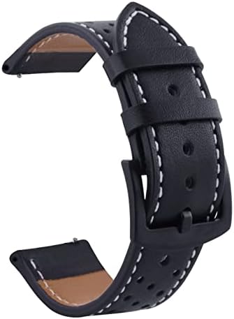 Daseb Leather tiras da faixa de vigilância para pulseiras originais universais de 20 mm Cinturão pulseira
