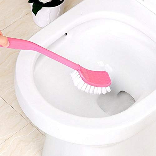 Bruscada do vaso sanitário meilishuang, escova de vaso sanitário longa, pincel espessado de alça longa, escova de vaso sanitário
