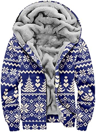 Dudubaby Men's Personmy Printing Casual Sleeve Zipper suéter grosso de algodão de algodão inverno