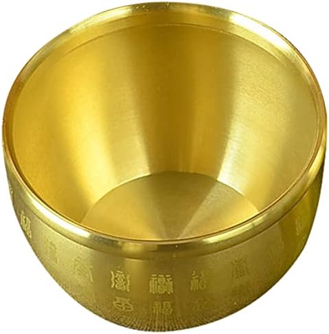 Housoutil Pure Copper Bowl Decoração de decoração chinesa Decoração para cobre em casa Oferecendo tigela Porsperity Money