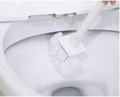 Escova de vaso sanitário de design compacto CDYD com suporte para limpeza do banheiro, escova de vaso sanitário de plástico com escova