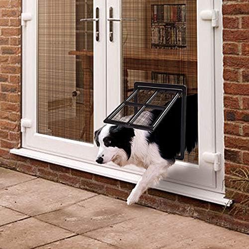 Namsan Pet Port for Screen Door Sliding Screen Screen Tamanho interno de 12 x 16 polegadas Bloqueável Porta de cachorro Magnético